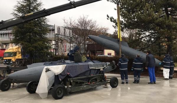 Kızılcahamam'a tırla F-4 savaş uçağı gönderildi