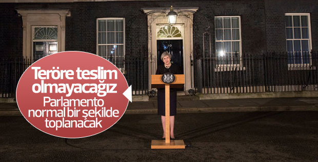 Theresa May: Hasta ve ahlâksız bir terör saldırısı