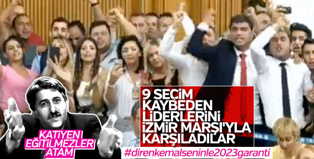 Kemal Kılıçdaroğlu İzmir Marşı ile karşılandı