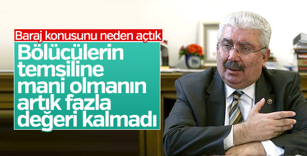 MHP'den seçim barajı açıklaması