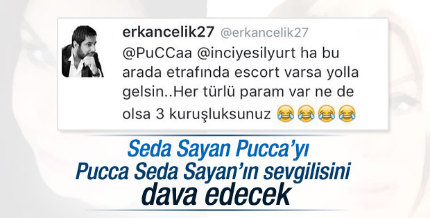 Seda Sayan'ın sevgilisi ile Pucca birbirine girdi