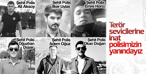 İstanbul'daki terör saldırısında şehit olan polislerimiz