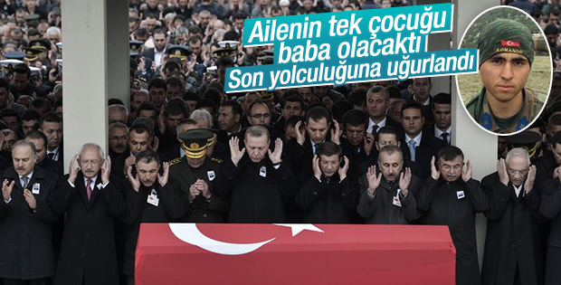 Şehit astsubay Erdem Ertan'a veda