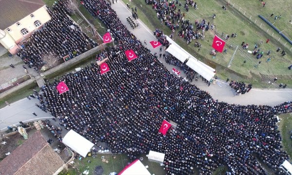 Afrin şehidini Samsun'da binlerce kişi uğurladı