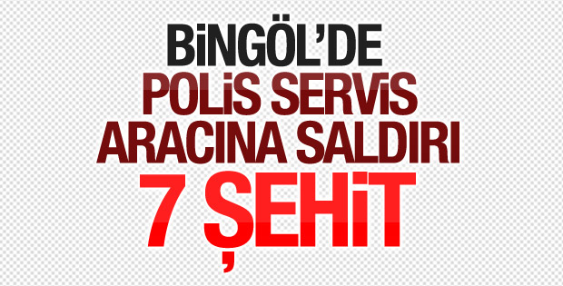 Bingöl'de 7 polis şehit oldu