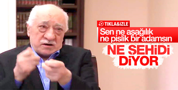 Teröristbaşı Gülen, Güneydoğu şehitlerimize dil uzattı