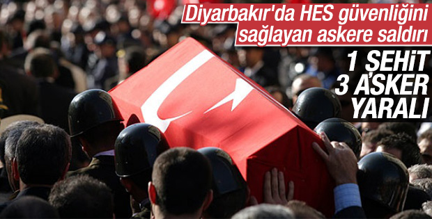 Diyarbakır'da askere bombalı saldırı: 1 şehit