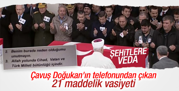 Sur şehitleri için cenaze töreni düzenlendi