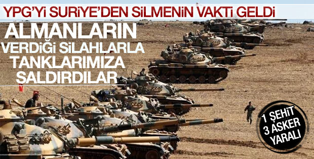 Cerablus'ta tanklara roketli saldırı