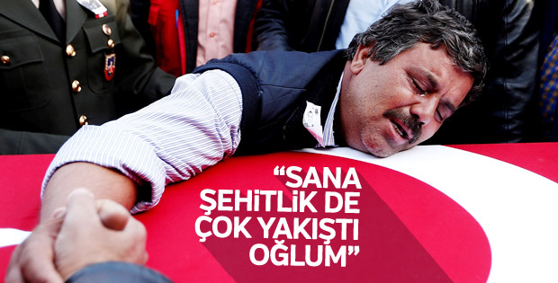 Şehit Mehmet Sakallı'ya veda