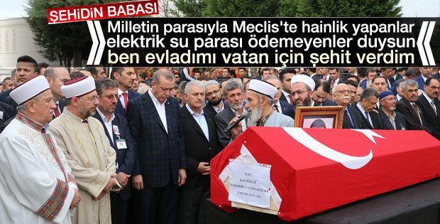 Şehit kaymakamın babası: Vatan uğrunda ölen varsa vatandır