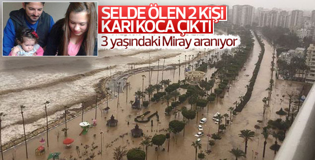 Mersin'deki sel felaketinde karı koca hayatını kaybetti