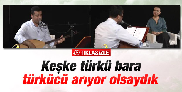 Selahattin Demirtaş'dan bağlama şov - İzle