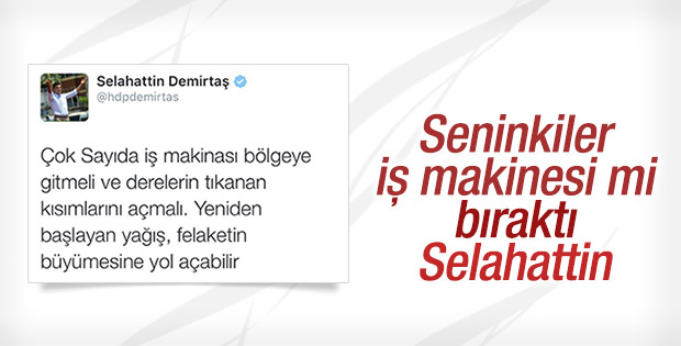 Demirtaş Hopa için iş makinesi istedi