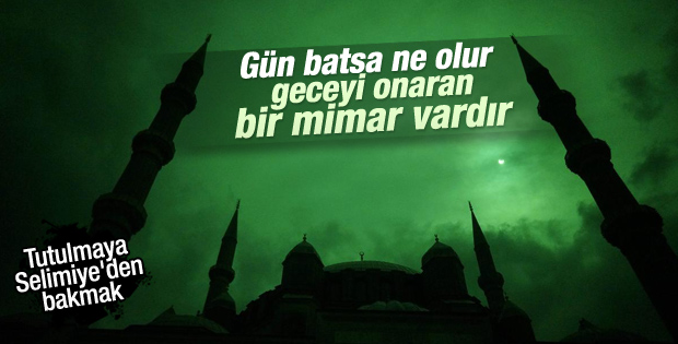 Selimiye'de Güneş tutulması..