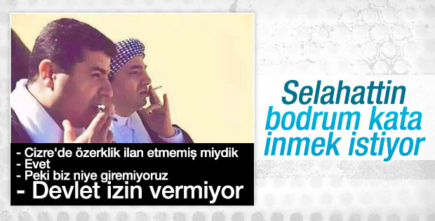 Demirtaş Cizre'ye gitmek istiyor