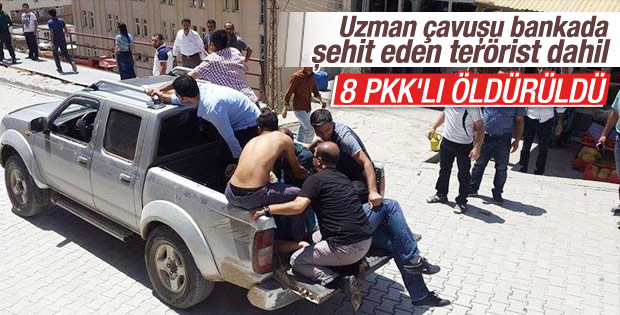 Hakkari Şemdinli'de 8 terörist öldürüldü
