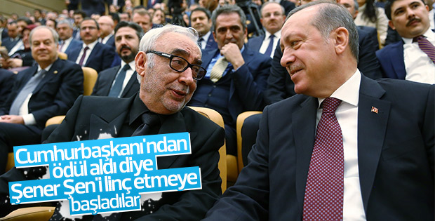 Şener Şen Beştepe'deki ödül töreninde konuştu