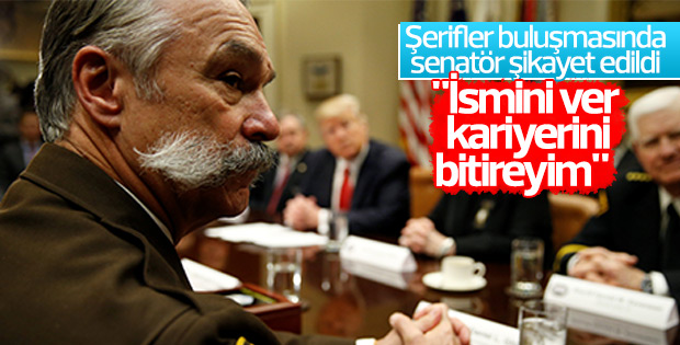 Şerif bir Senatörü Trump'a şikayet etti