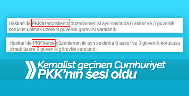 Cumhuriyet'in PKK hassasiyeti
