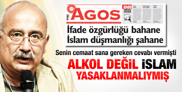 Sevan Nişanyan: Alkol değil İslam yasaklansın
