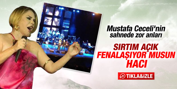 Sezen Aksu sahnede Mustafa Ceceli'ye zor anlar yaşattı