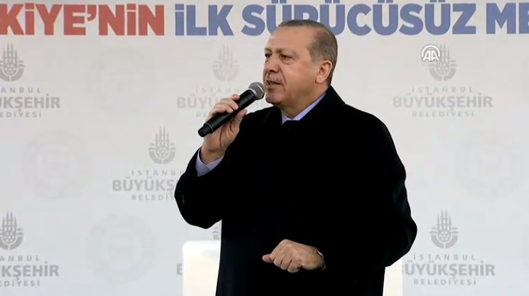 Cumhurbaşkanı Erdoğan açılış töreninde