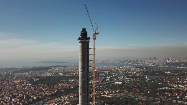 Çamlıca TV Kulesi çalışmaları devam ediyor