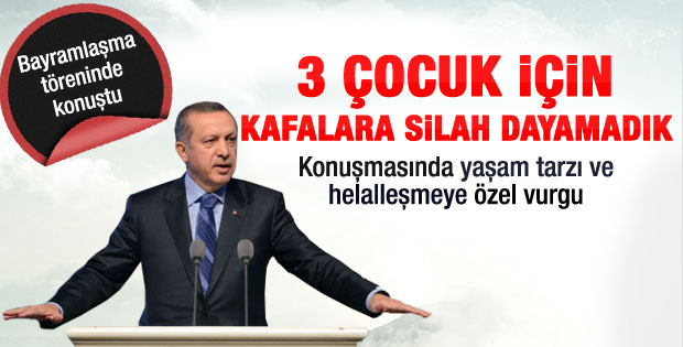 Erdoğan bayramlaşma töreninde konuştu