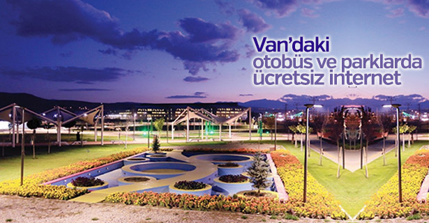 Van’daki otobüs ve parklarda ücretsiz internet