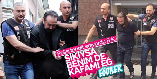 Polisi tehdit eden Adnan Oktar hayranı yakalandı