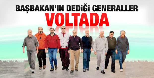 Muvazzaf Paşalar Silivri'de voltada