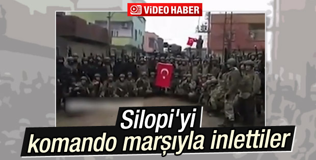 Özel Harekat ekipleri komando marşıyla Silopi'yi inletti