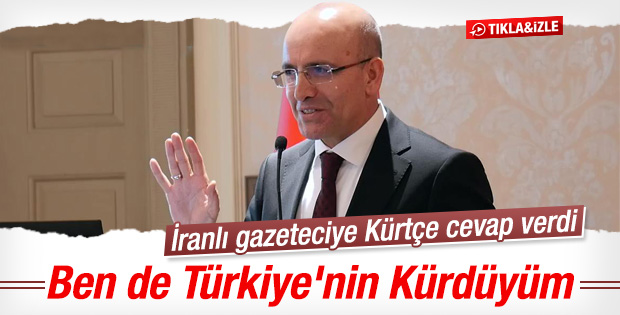 Mehmet Şimşek'ten İranlı gazeteciye Kürtçe cevap