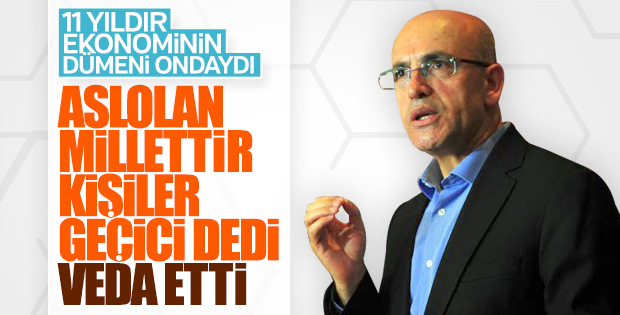 Mehmet Şimşek veda etti