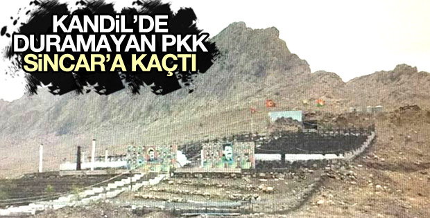 PKK'nın Sincar Dağı eteklerinde kurduğu terör kampı