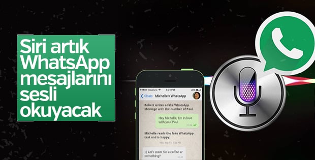 Siri WhatsApp mesajlarını sesli okuyacak