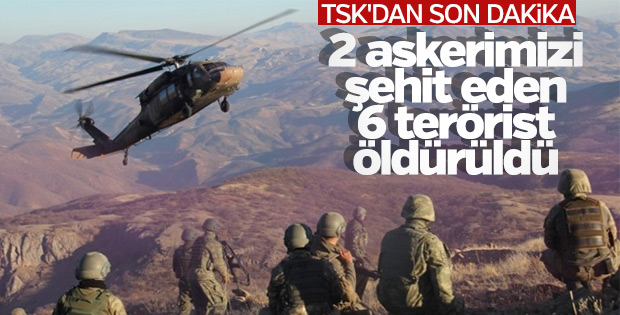 Uludere'de askerimizi şehit edenler öldürüldü