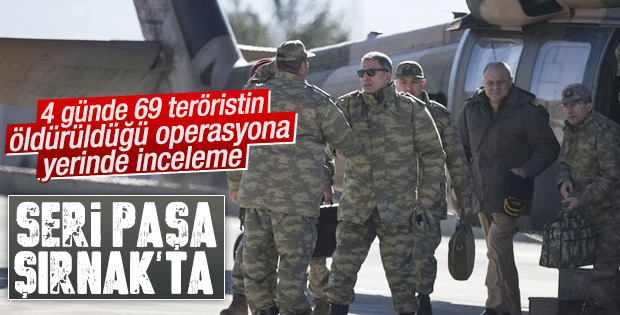 Genelkurmay Başkanı Orgeneral Akar Şırnak'ta