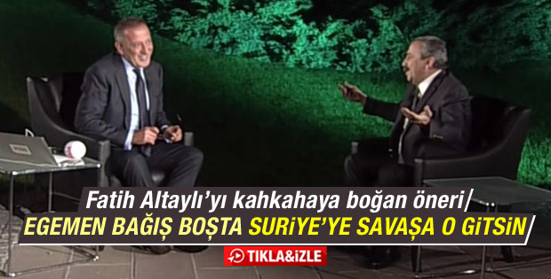 Sırrı Süreyya Önder: Suriye'de Egemen Bağış savaşsın