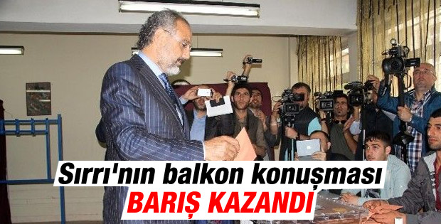 Sırrı Sakık: Ağrı'da barış kazandı İZLE