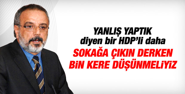 HDP'li Sırrı Sakık da Kobani eylemlerini eleştirdi