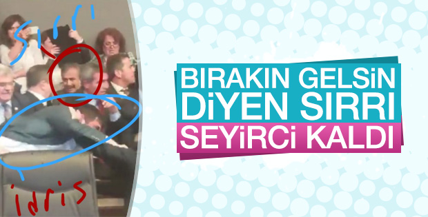 Komisyondaki kavgada Sırrı Süreyya'nın görüldüğü tek kare
