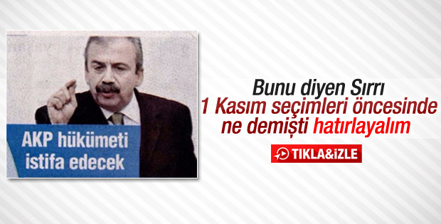 Sırrı Süreyya Önder'in tutmayan 1 Kasım öngörüsü