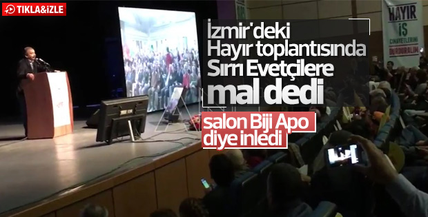 HDP'li Sırrı Süreyya Önder seçmenlere hakaret etti