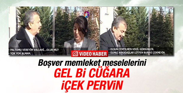 Sırrı Süreyya Önder, Pervin Buldan'a paltosunu uzattı