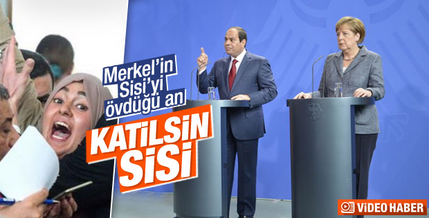Sisi basın toplantısında protesto edildi