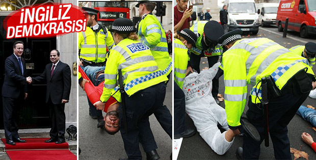 Sisi'ye Londra'da protesto