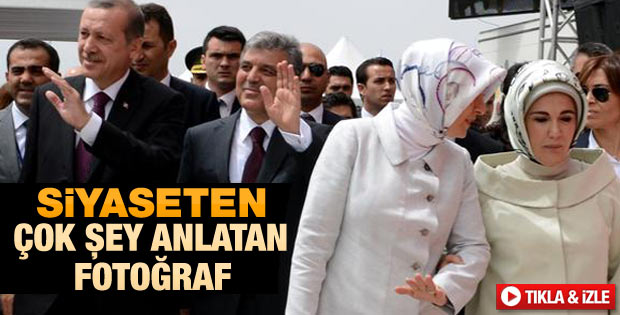 Hayrünnisa Gül ile Emine Erdoğan kol kola