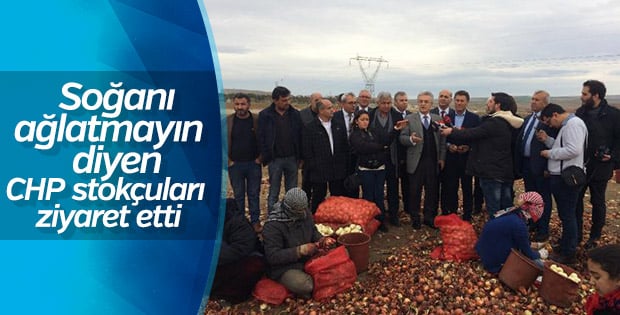 CHP, Polatlı'da bulunan soğan depolarını gezdi